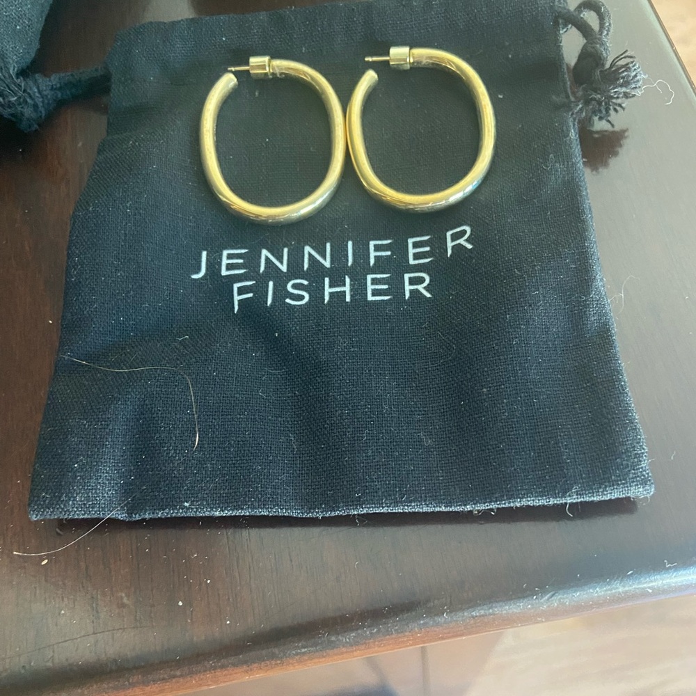 Jennifer Fisher Classic Gold Oval Hoops